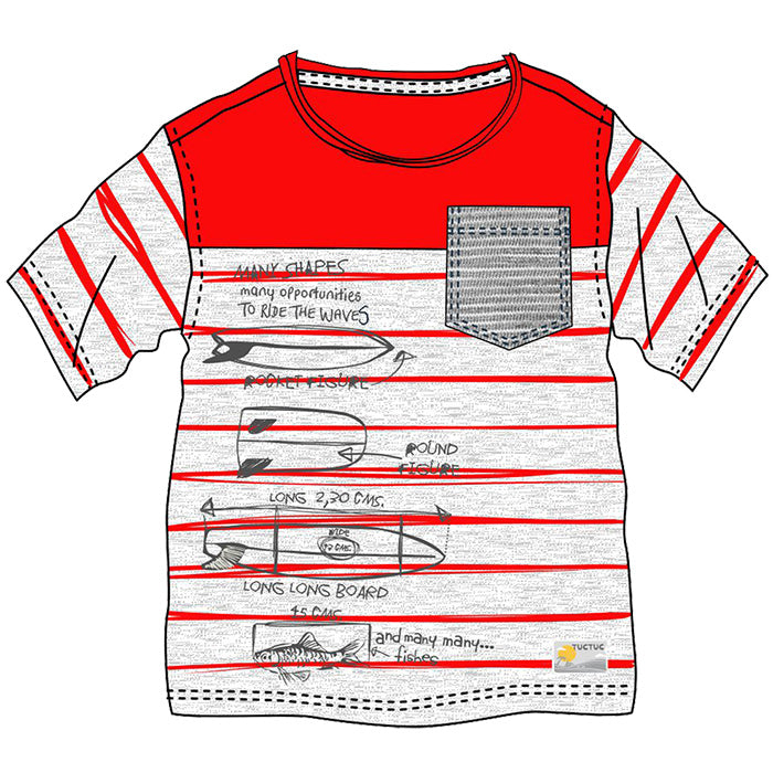 tuctuc t-shirt blue coast 136
