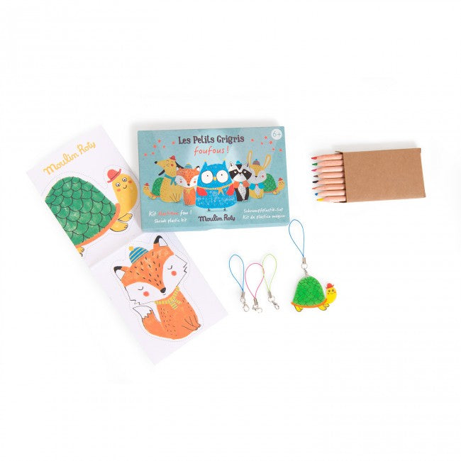 Moulin Roty krimpplastic sleutelhangers maken 3+