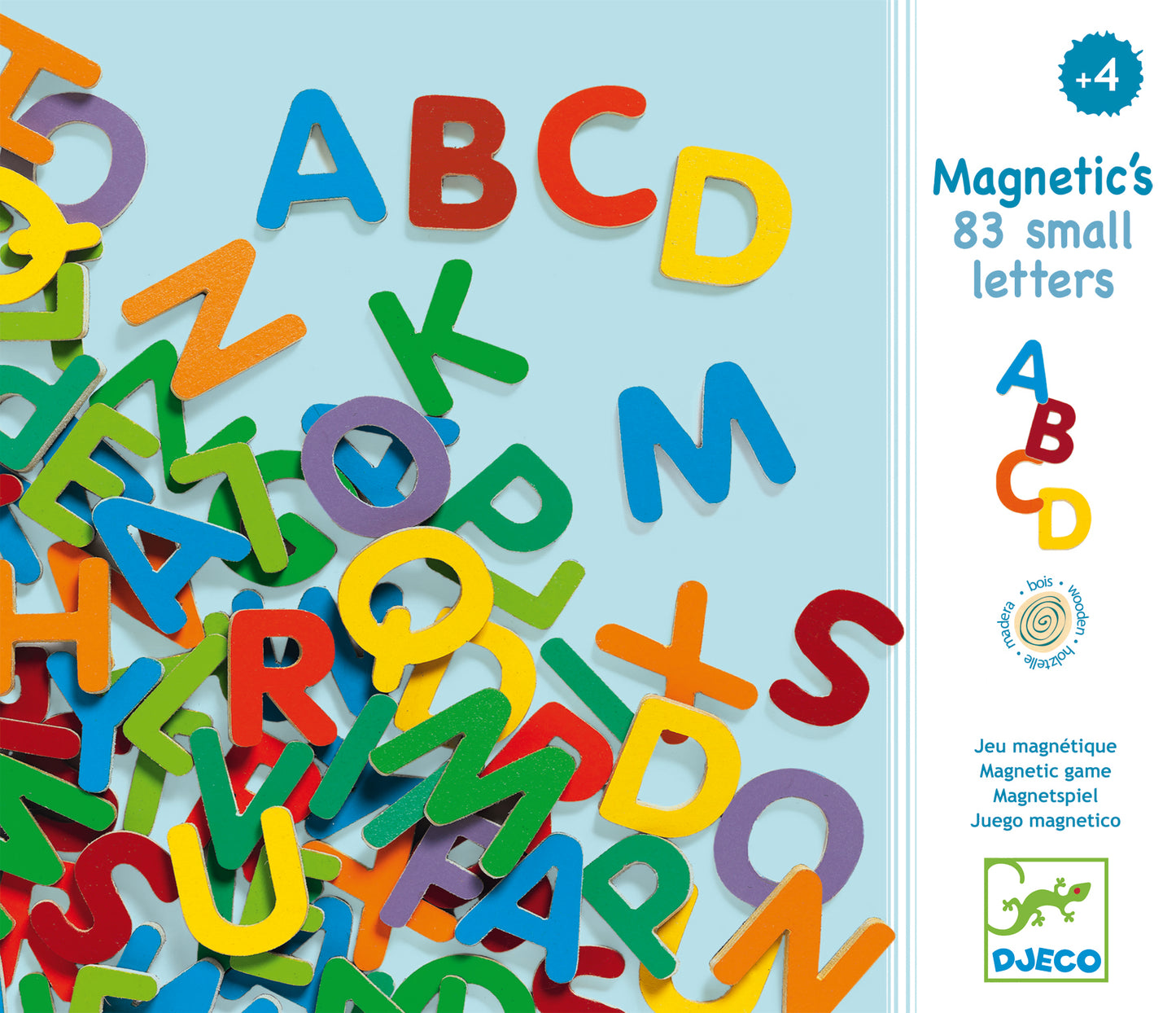 Djeco 83 magnetische hoofdletters 4+