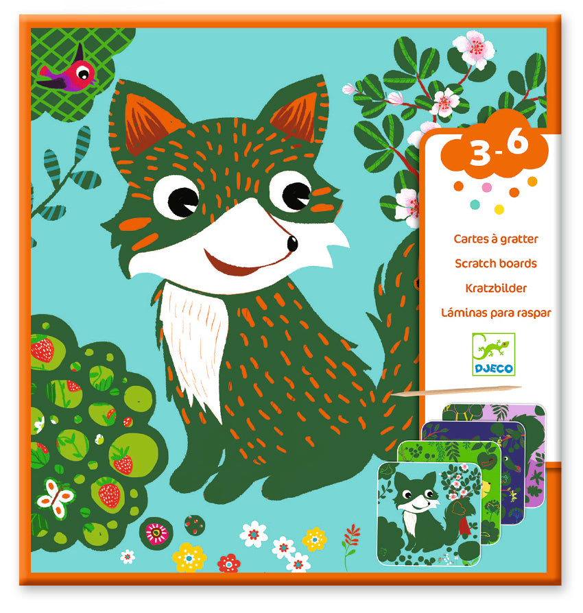 Djeco krasplaten kleine dieren 3+