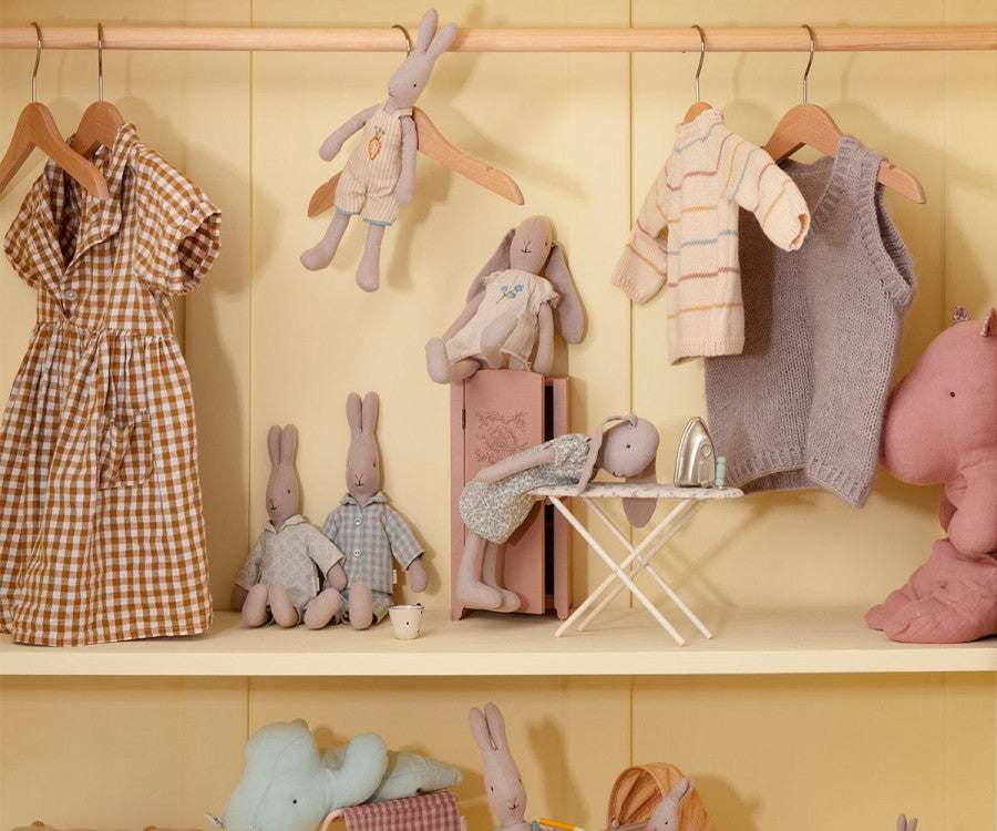 Maileg bunny size 1 dress blue flower