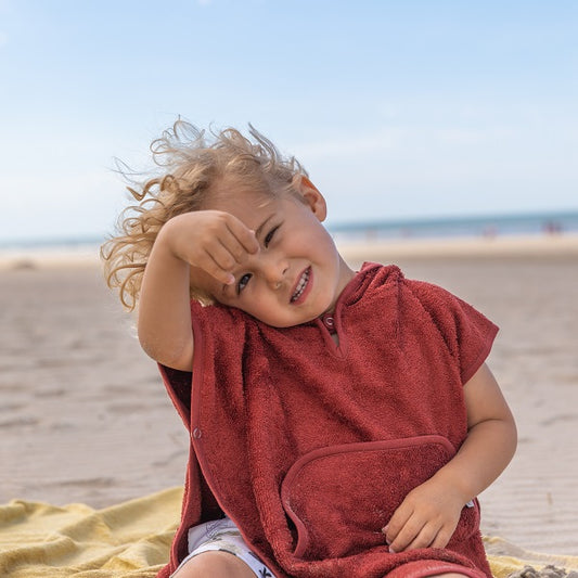 Timboo badponcho met v-hals