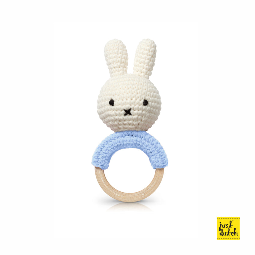 justdutch nijntje handgemaakte bijtring rammelaar 0+