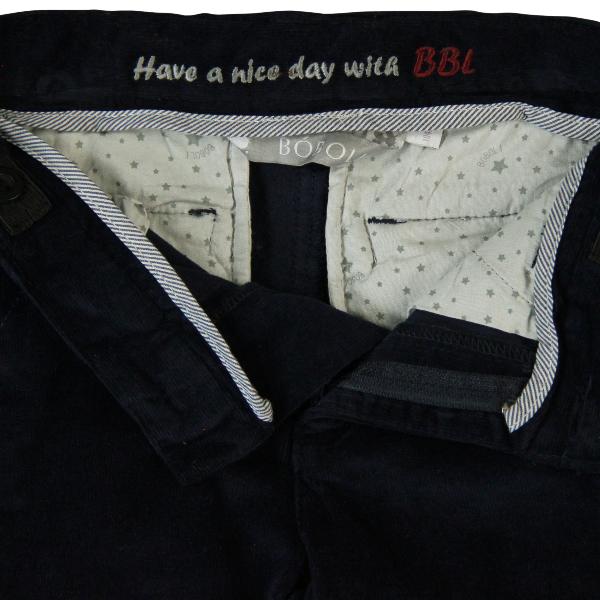 boboli broek microrib dark navy 128/140