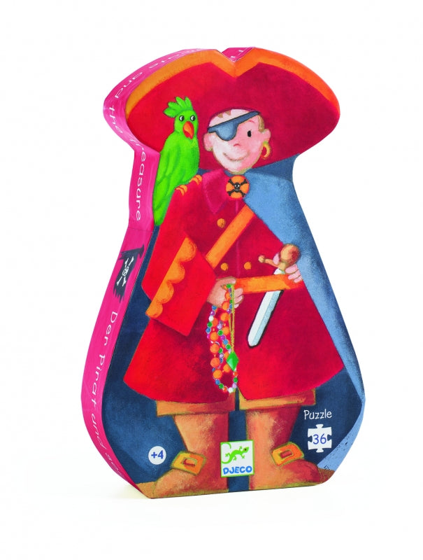 djeco puzzel le pirate et son trésor 4+