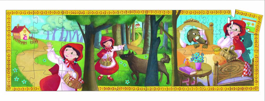 djeco puzzel roodkapje +4