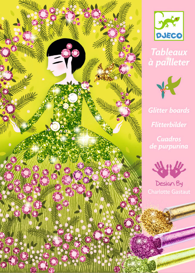 djeco knutselen glitter dresses 7+