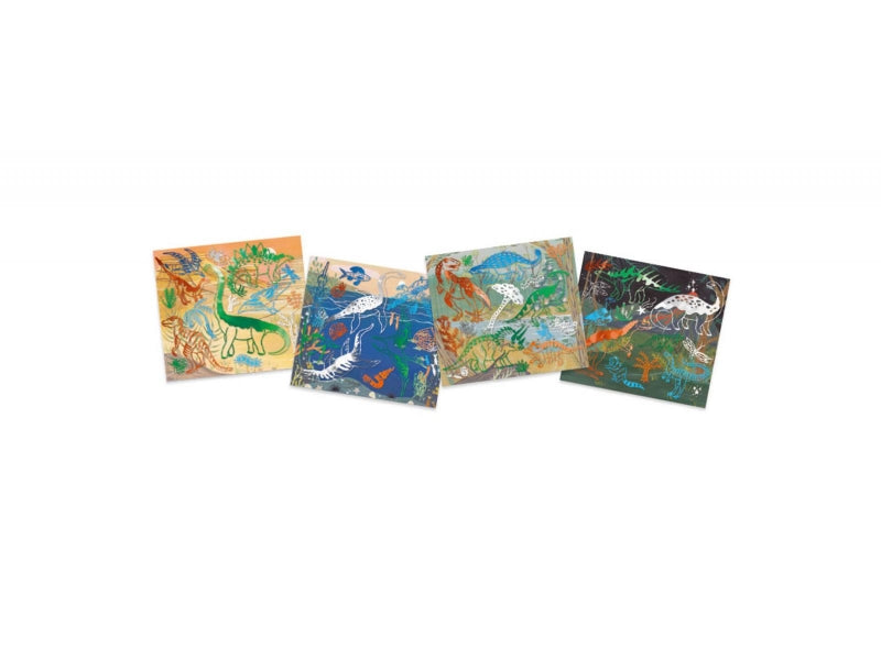 djeco knutselen collages artistic patch dinosaurus 6+