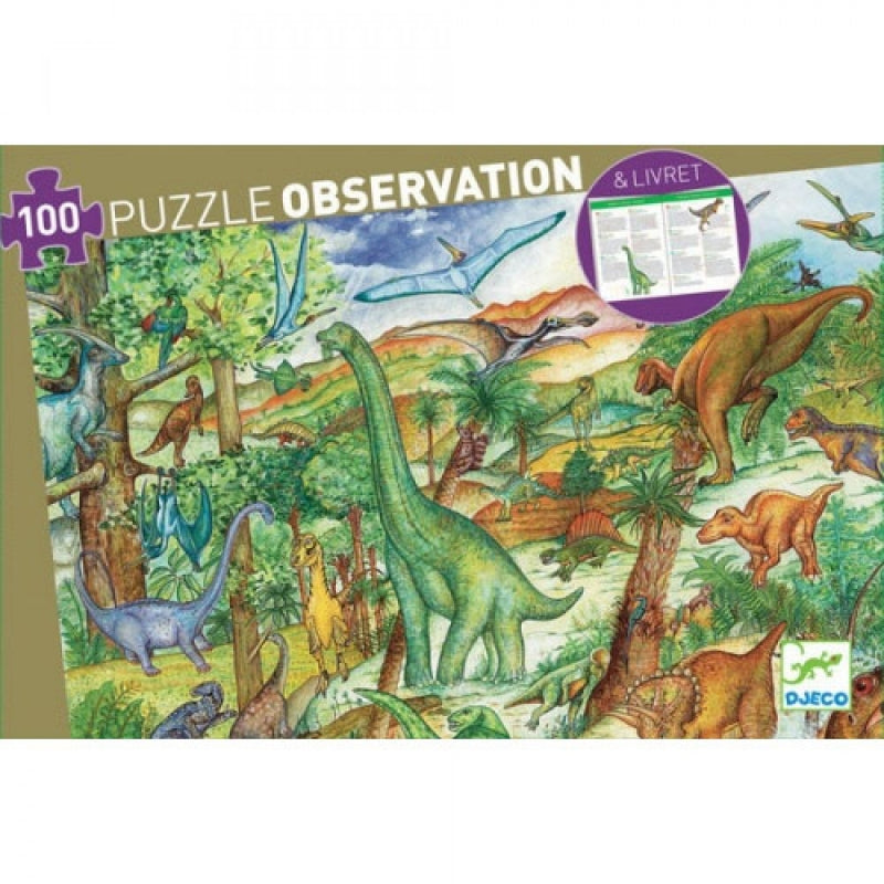 djeco puzzel dinosaurus +4