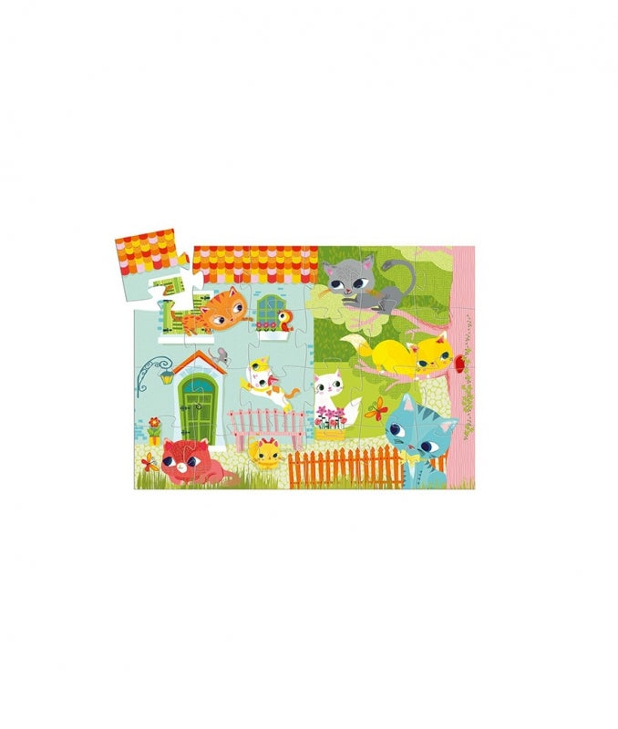 Djeco puzzel kat Pachat en ses amis 24 pcs 3+