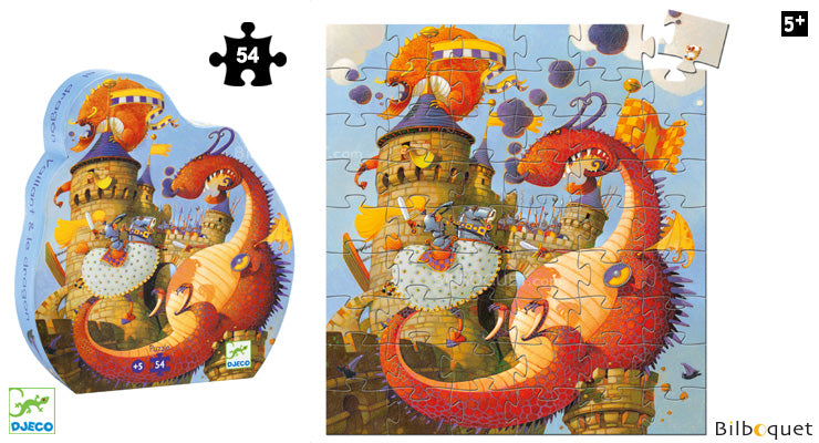 djeco puzzel vaillant and the dragon 5+