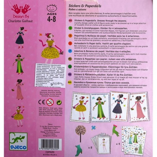 djeco stickers robes des 4 saisons 4+