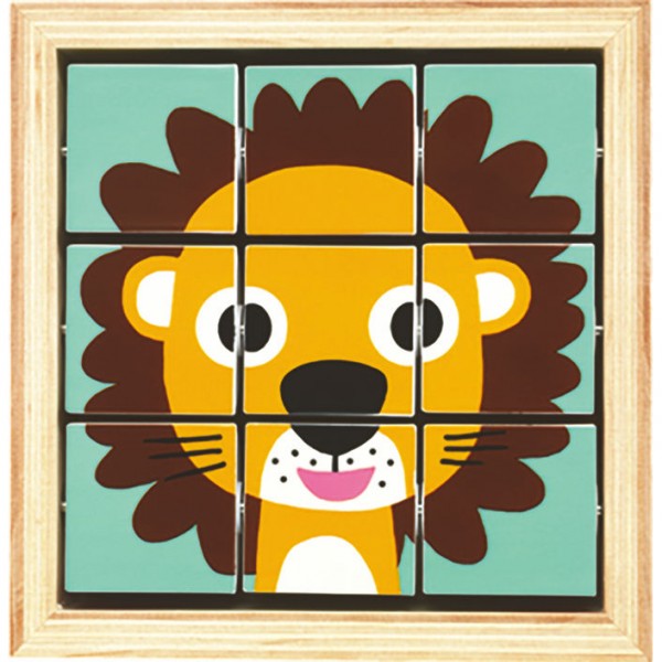 djeco blokkenpuzzel tournanimo 2+