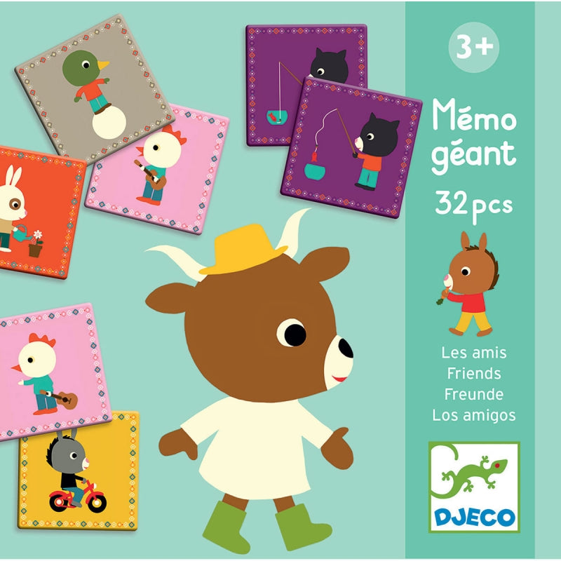 djeco memo geant les amis 3+