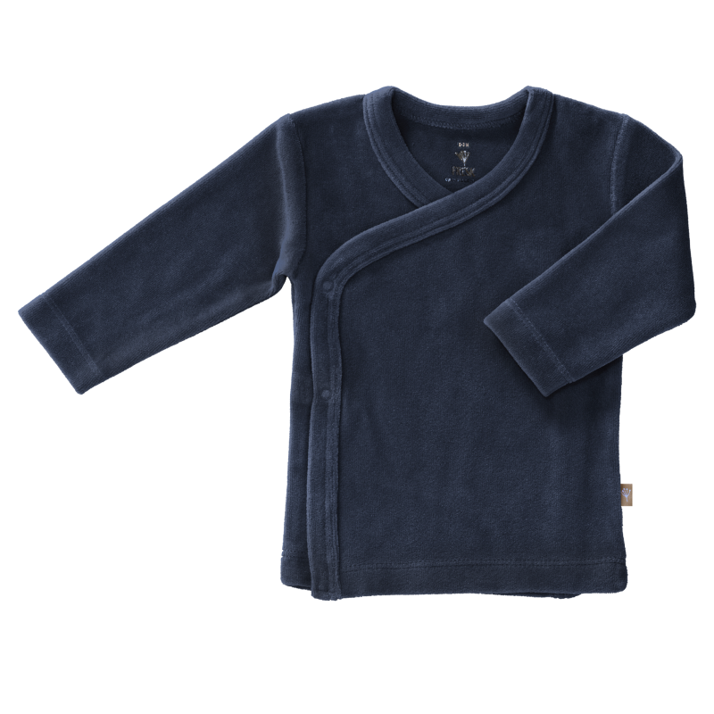 fresk wikkelvestje velours indigo 6 tm 12 mnd
