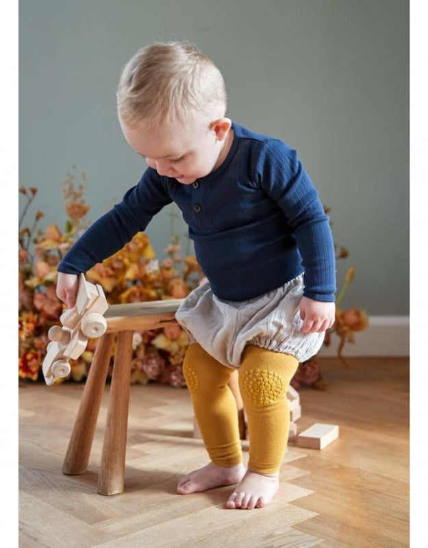 Gobabygo legging antislip mustard 12/18 mnd
