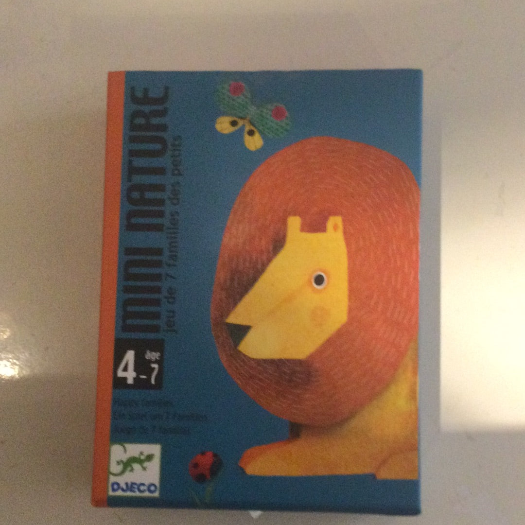 Djeco kaartspel kwartet mini nature 4+