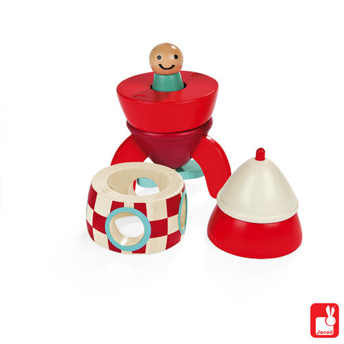 janod magneetset raket 2+