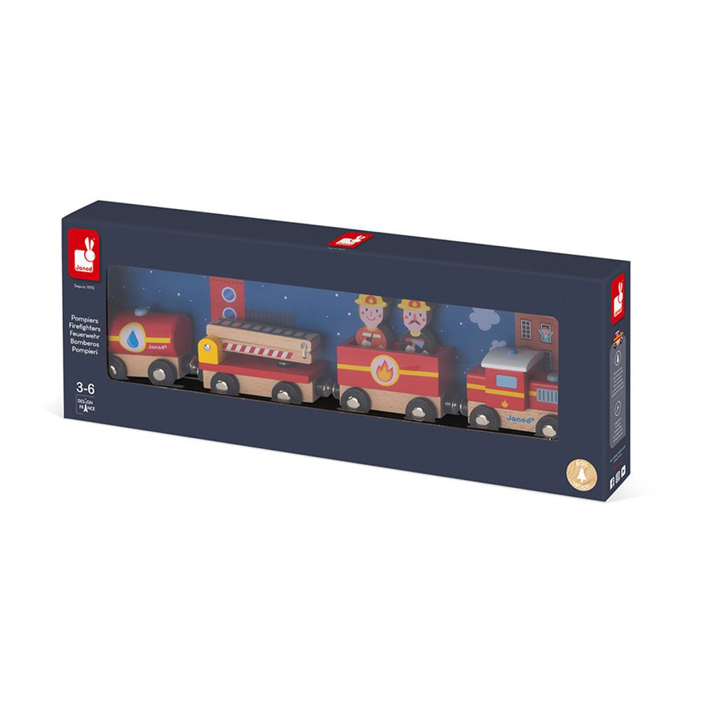 Janod Story Brandweer Trein 3+