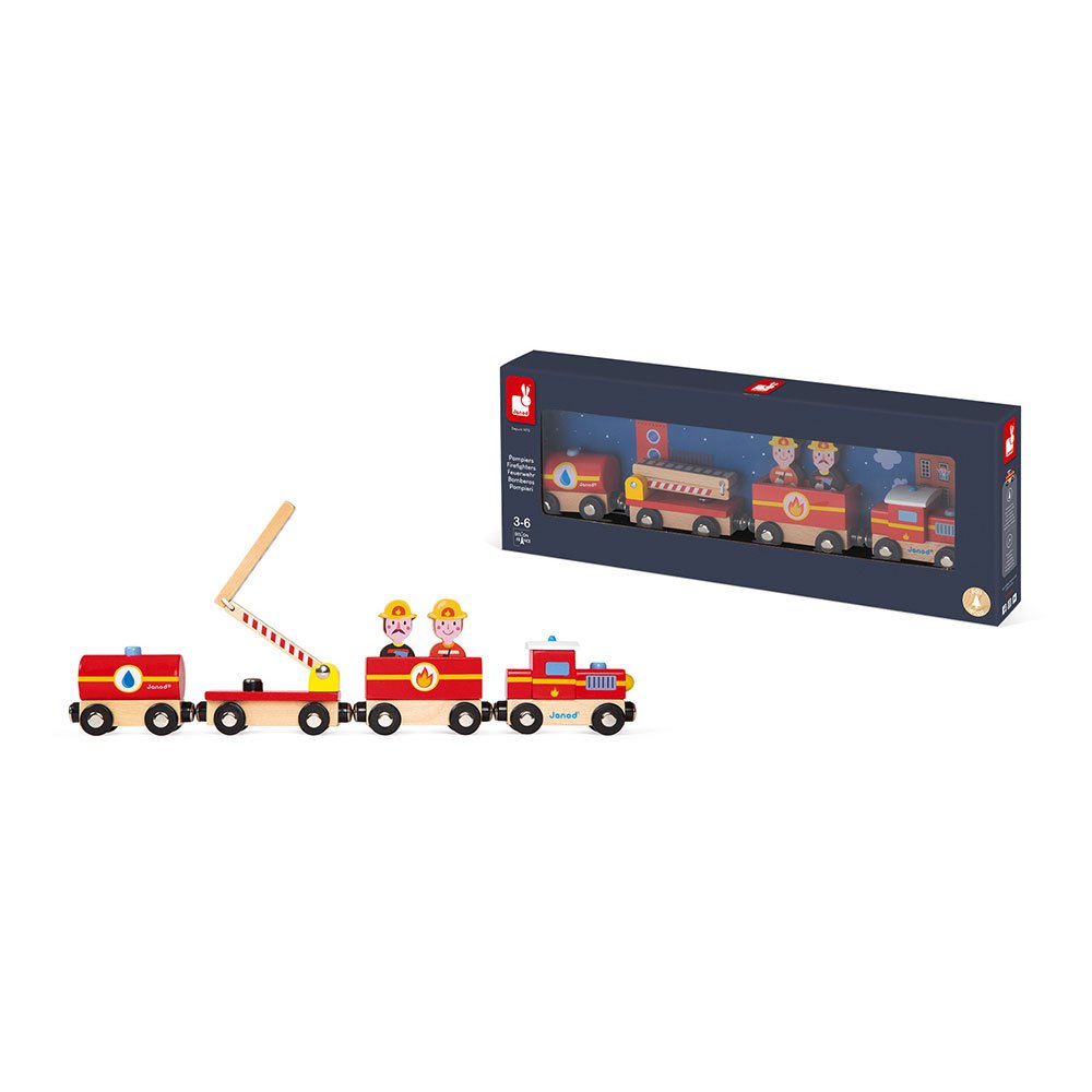 Janod Story Brandweer Trein 3+