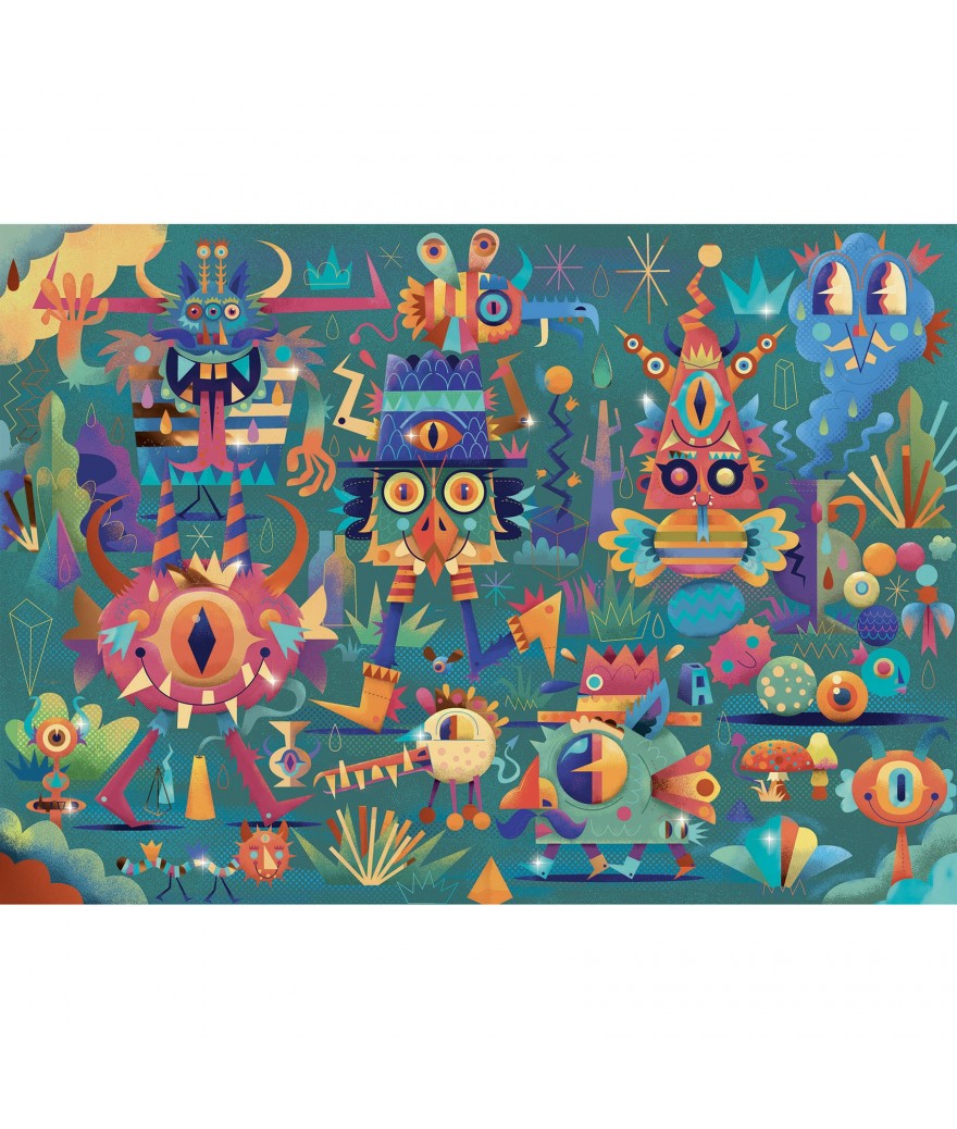 Djeco puzzel monsterfeest 5+