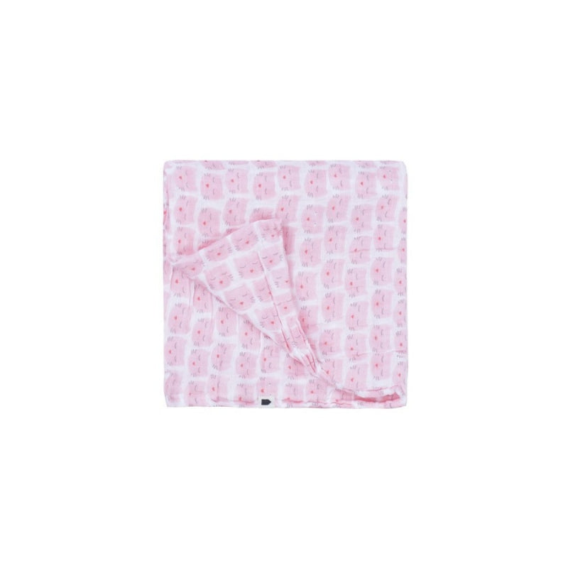 Maison petit jour paris muslin swaddle the pink cats