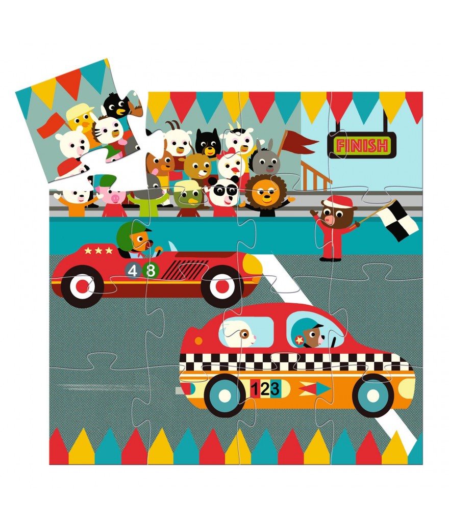 Djeco puzzel le bolide +3