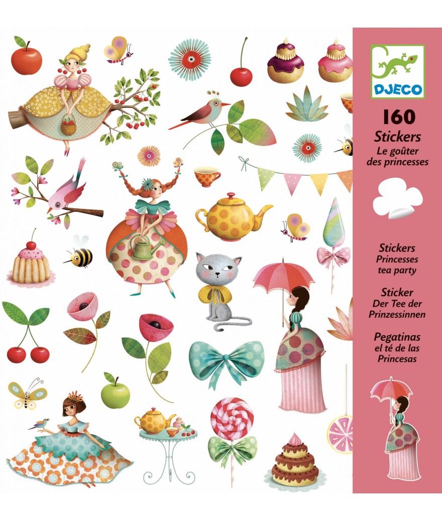 Djeco Le goûter des princesses 160 stickers