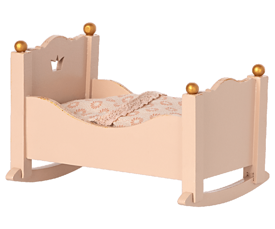 Maileg wieg babymuis rose 3+