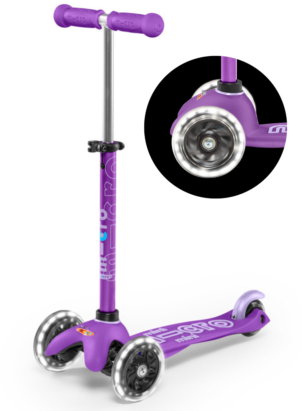 micro step MINI deluxe paars LED 2+