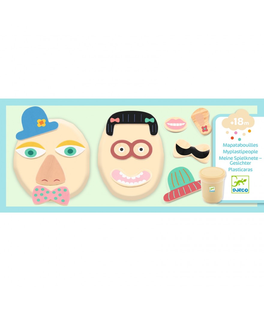 Djeco spelen met klei Myplastipeople +18 mnd