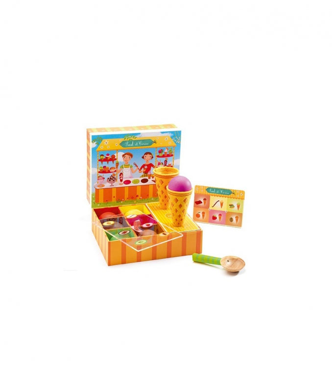 djeco rollenspel ijscoman paul et cerise +3