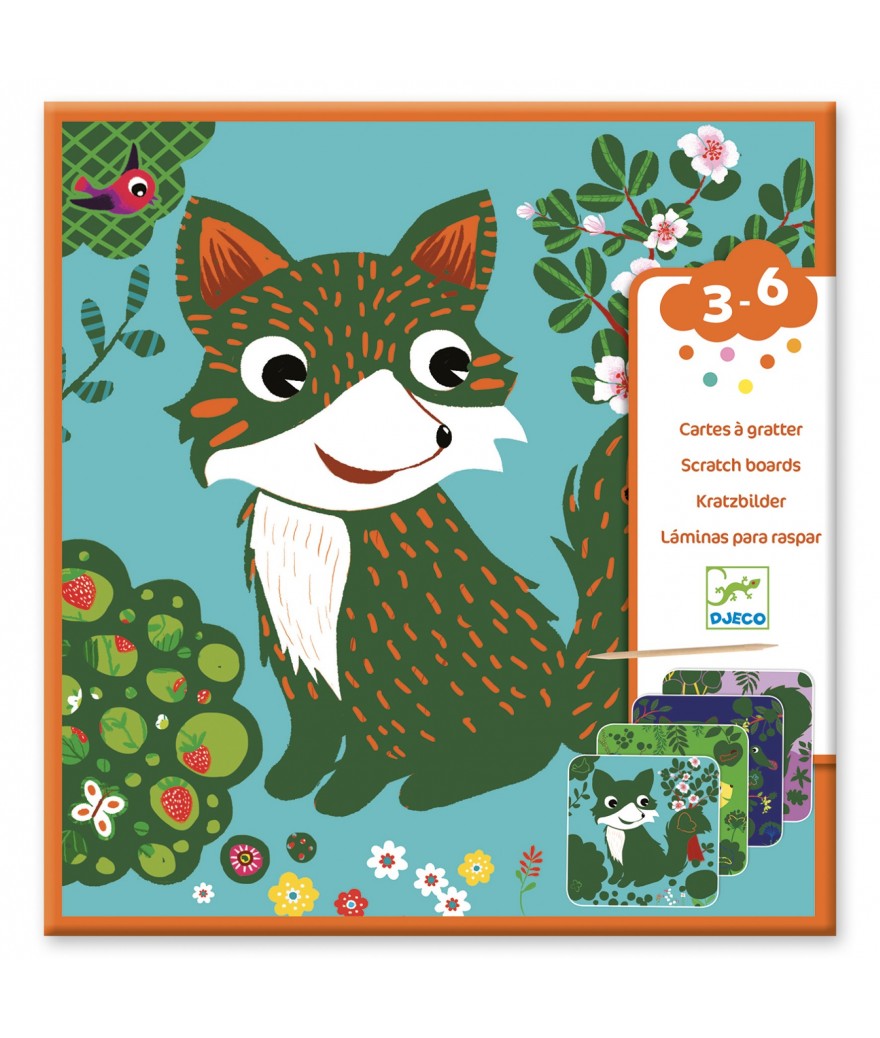 Djeco krasplaten kleine dieren 3+