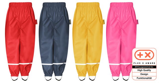 playshoes regenbroeken fleece gevoerd rood 104