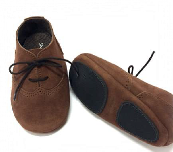Shoes le petit babyslofjes met zool brandy
