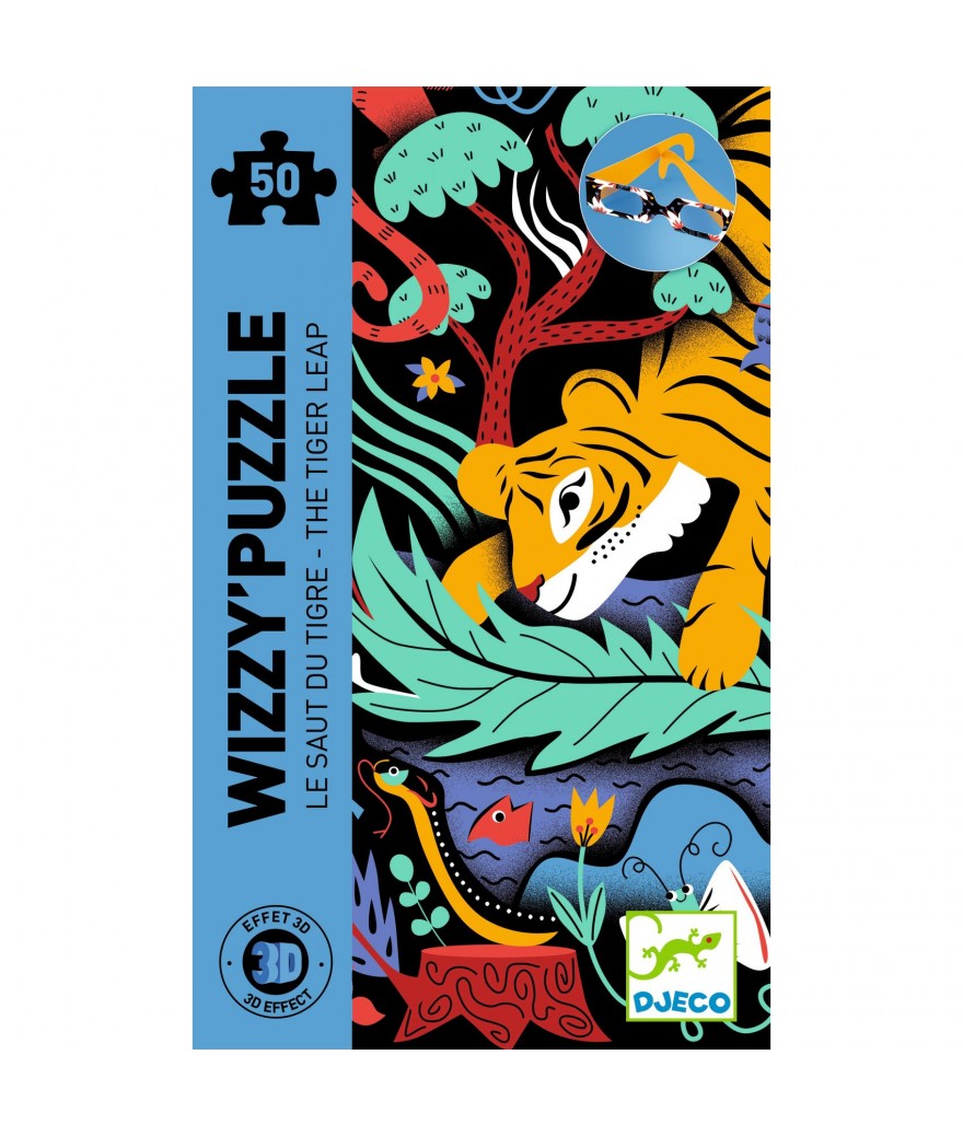 Djeco wizzy puzzel tijgersprong 5+
