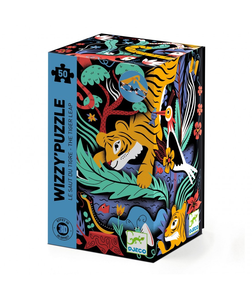Djeco wizzy puzzel tijgersprong 5+