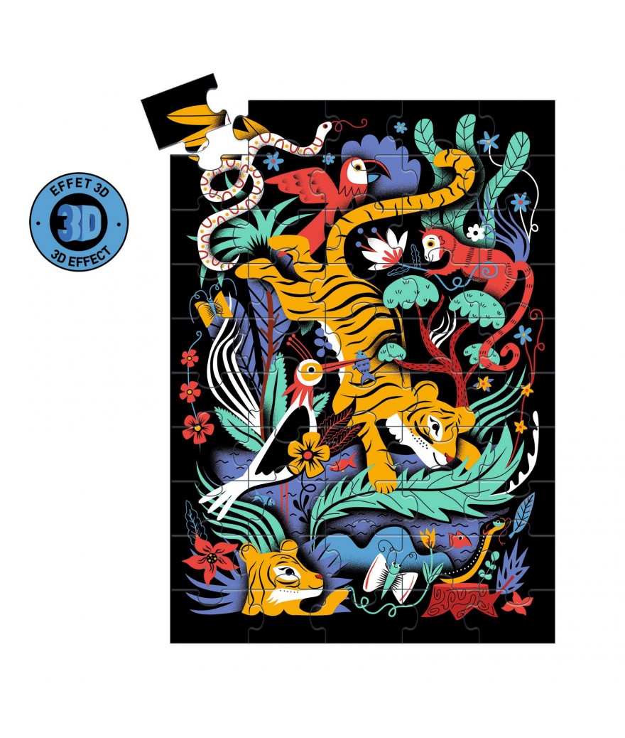Djeco wizzy puzzel tijgersprong 5+