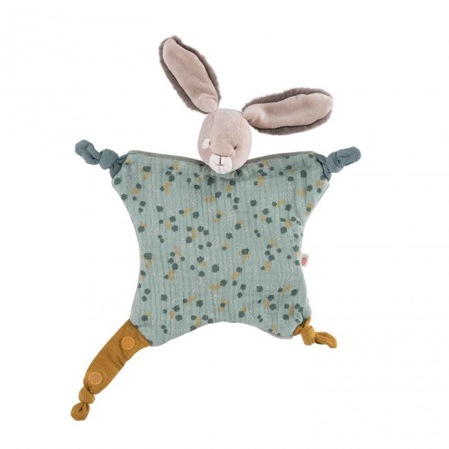 Moulin Roty knuffeldoekje konijn trois petits lapins 0+