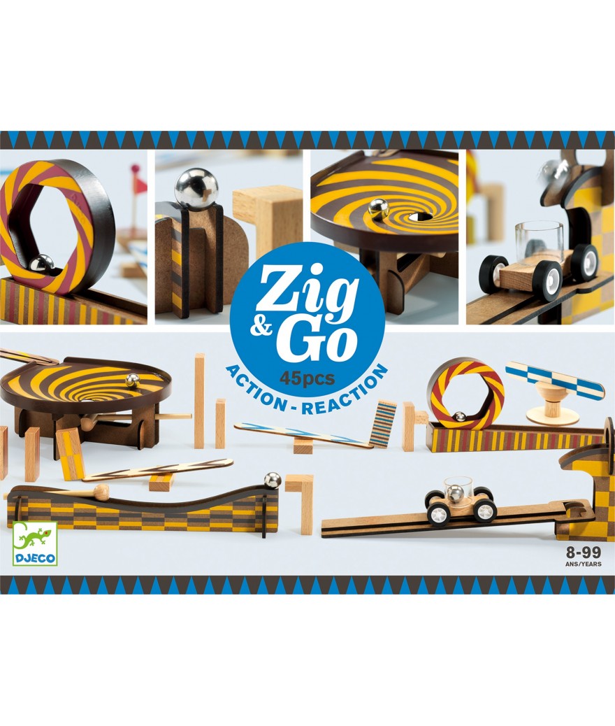 Djeco zig & go action reaction 45 stuks 8+