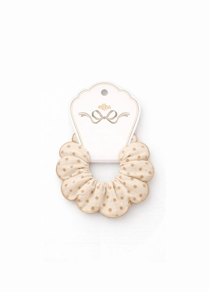 Mrs Ertha scrunchies Blush Dots 3+