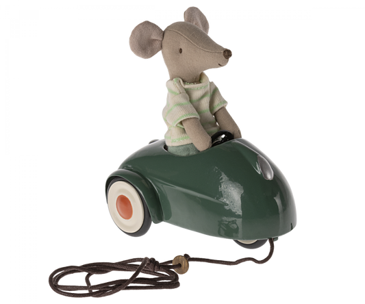 Maileg speelgoedauto muis donkergroen +3