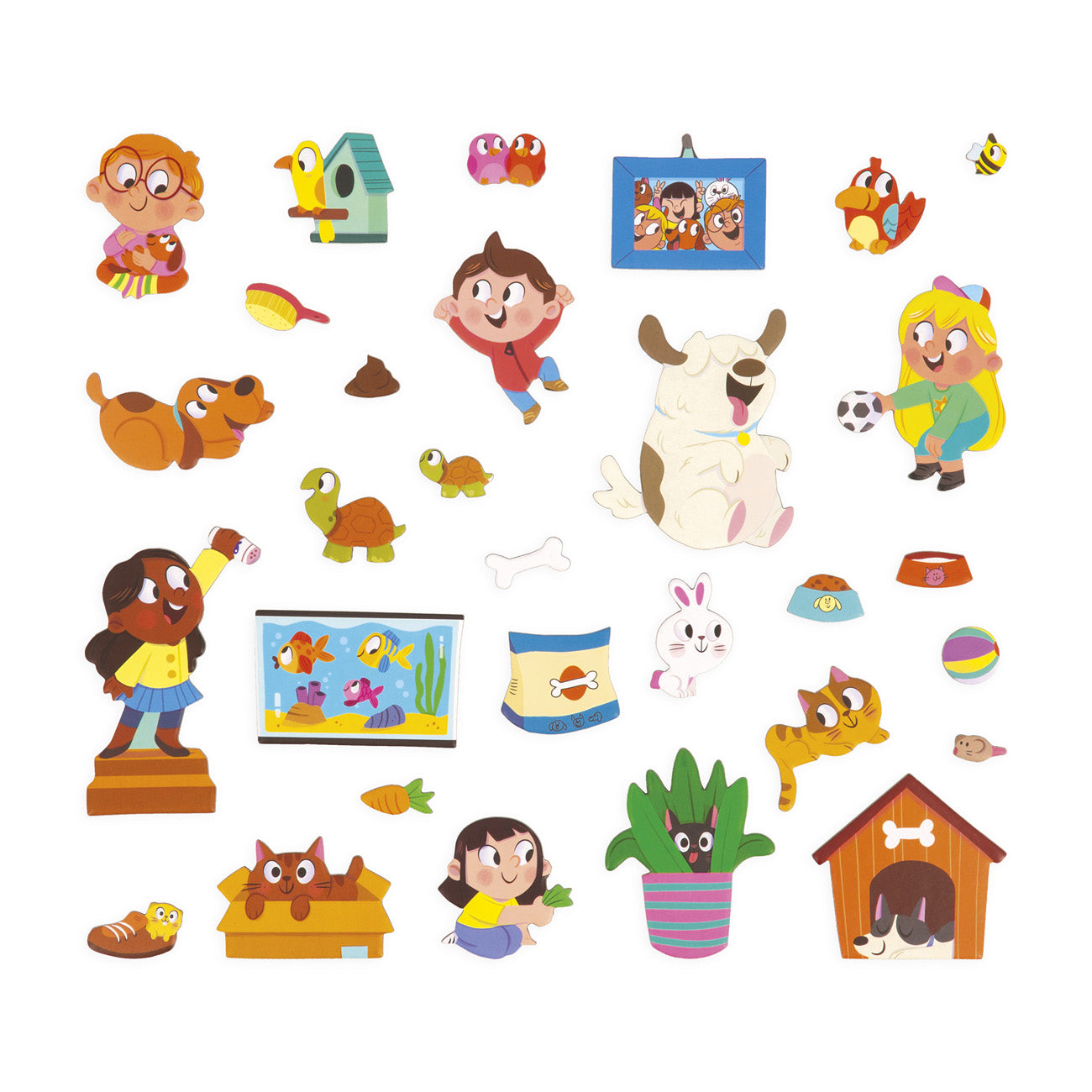 Janod Magneetboek Huisdieren 3+