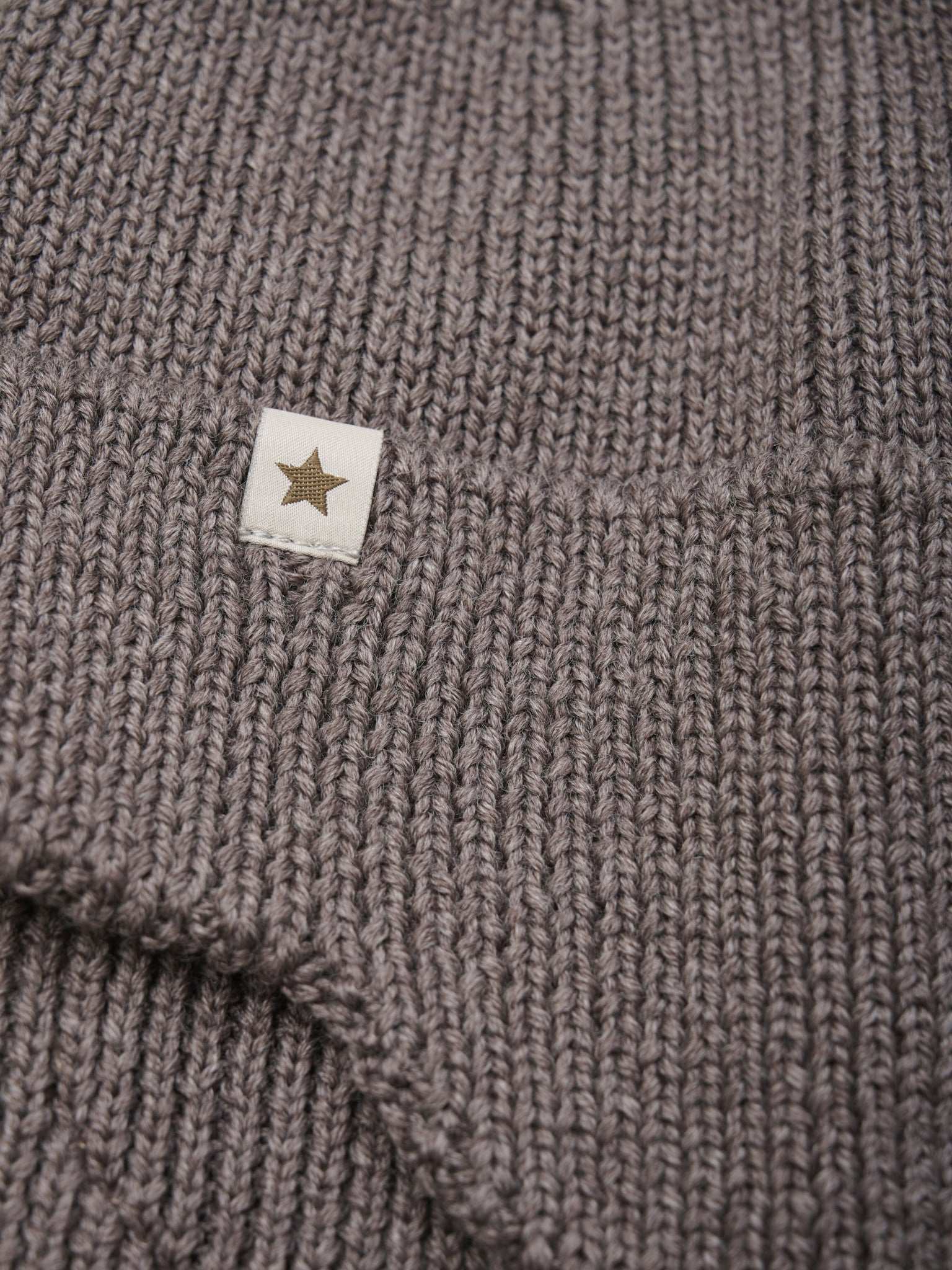 HUTTEliHUT muts Wol Windstop bruin