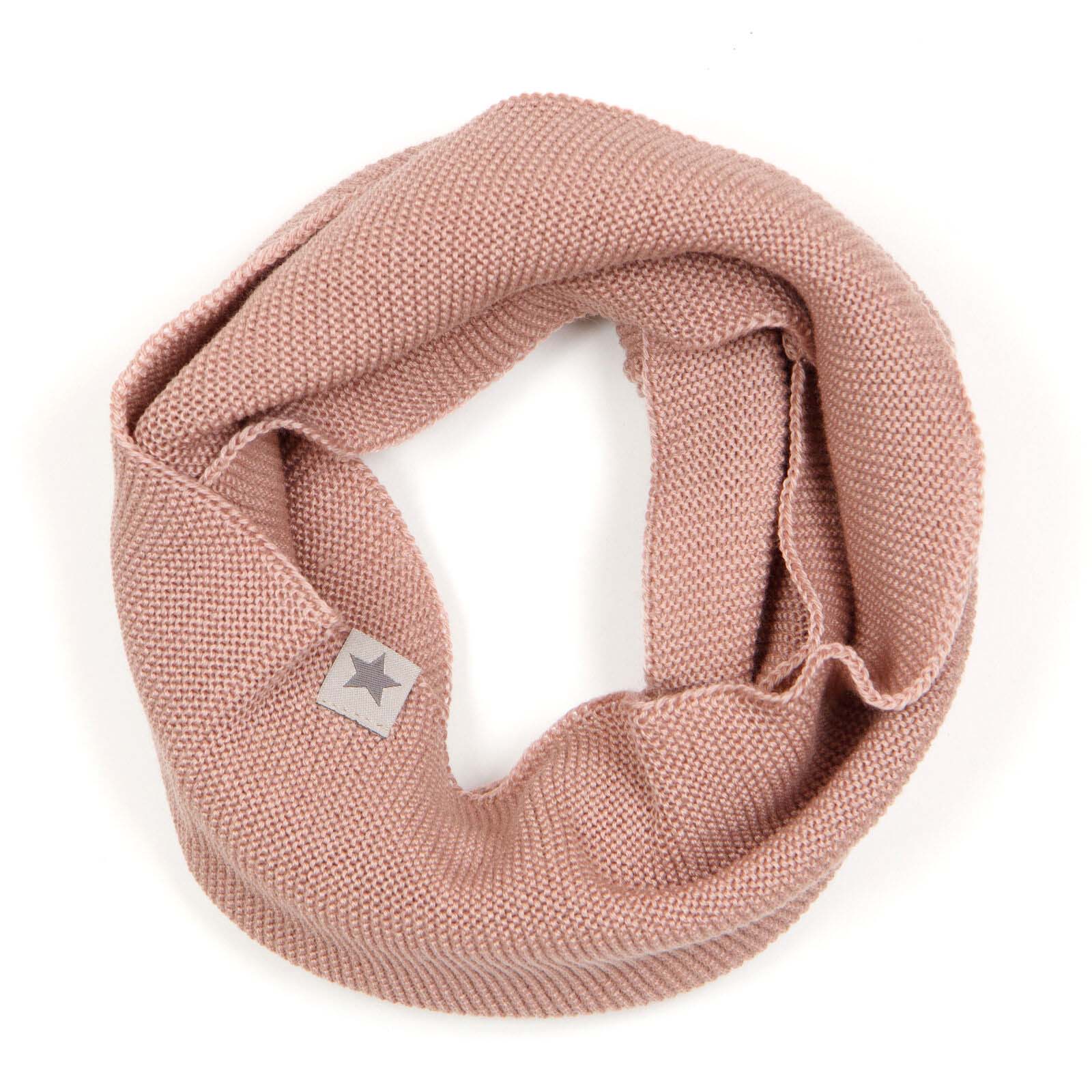 HUTTEliHUT kolsjaal Snood Wol Gebreid in roze