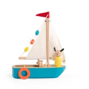 Moulin Roty speelgoed zeilboot hout La Grande Famille 3+