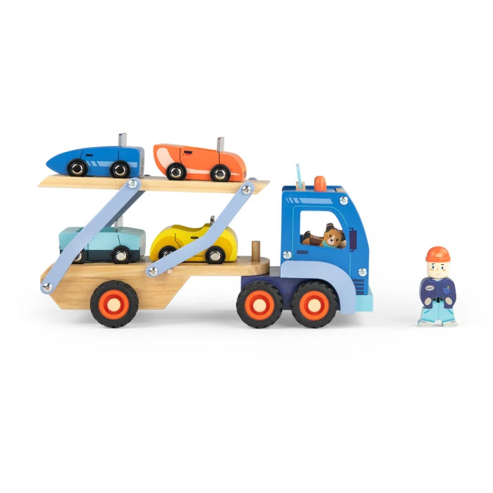 Autotransportwagen op Avenue du Moulin 3+