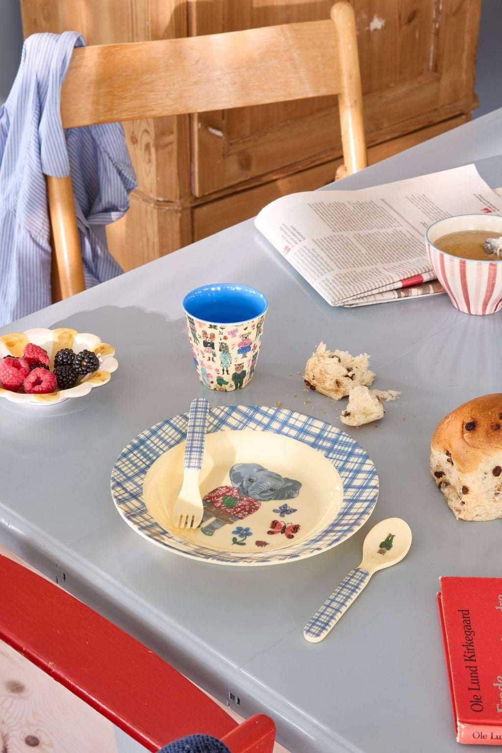 Rice bestekset Nathalie Lété blauw 3+