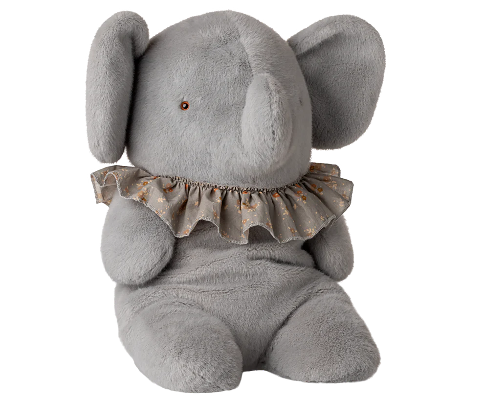 Maileg knuffel Olifant groot blauw grijs