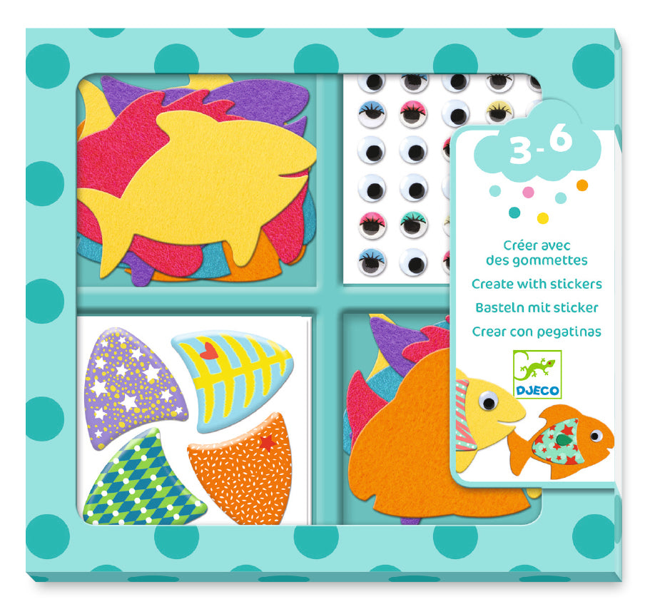 Djeco collage I love fishes 3+